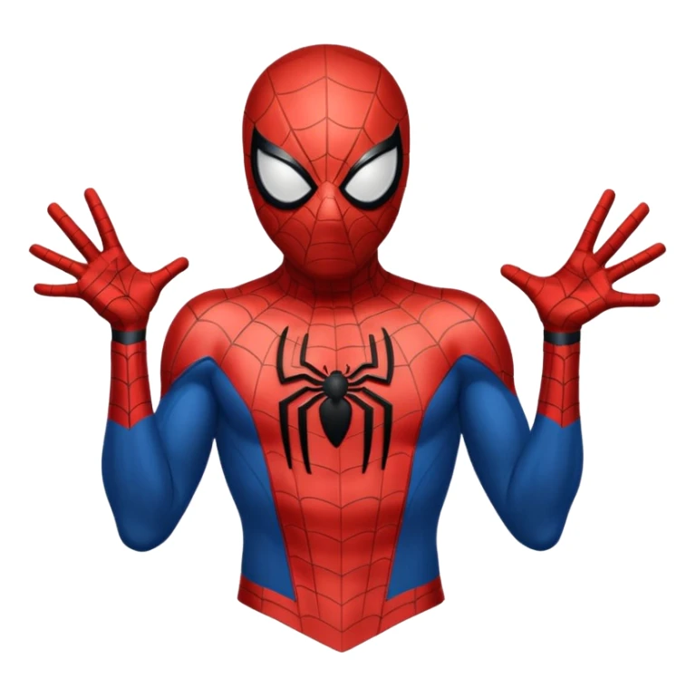 Full Black with black outlines  colored suit spider man sticker