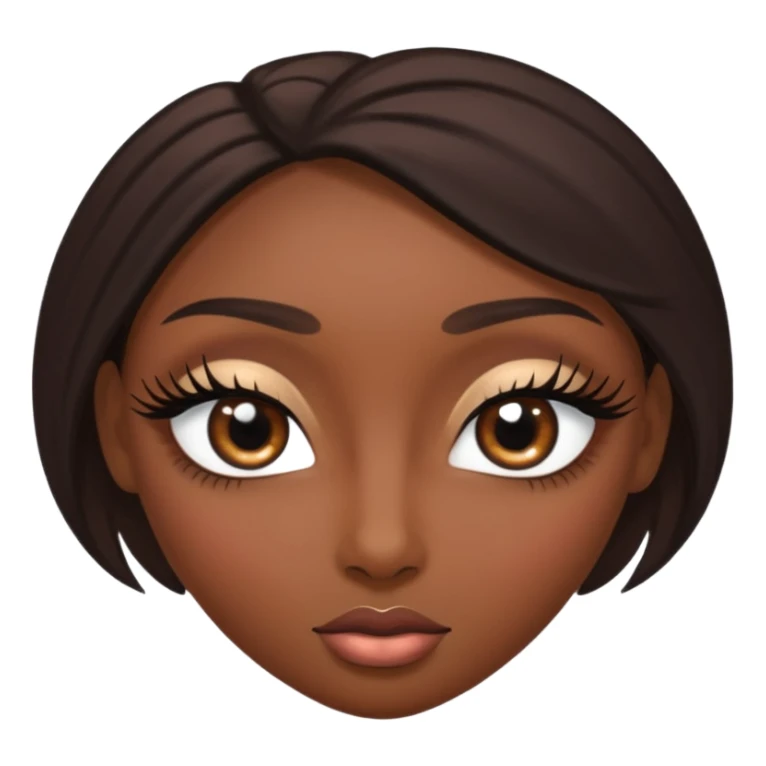 two black femenine eyes sticker
