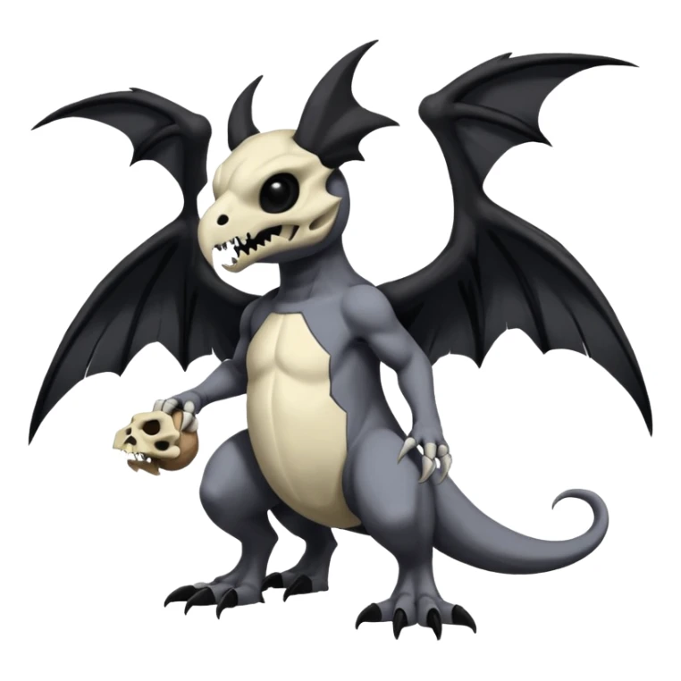  Salandit-Cubone-Duskull-Noibat-Fakémon-hybrid-creature (full body)  sticker