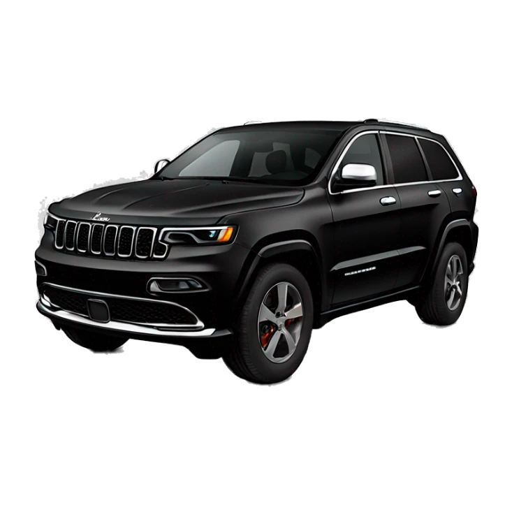 2024 Black Jeep grand Cherokee L no chrome sticker
