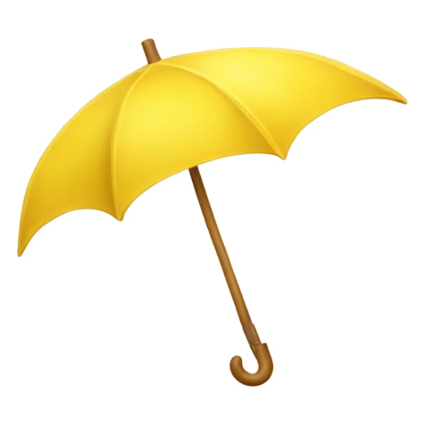 yellow umbrella sticker