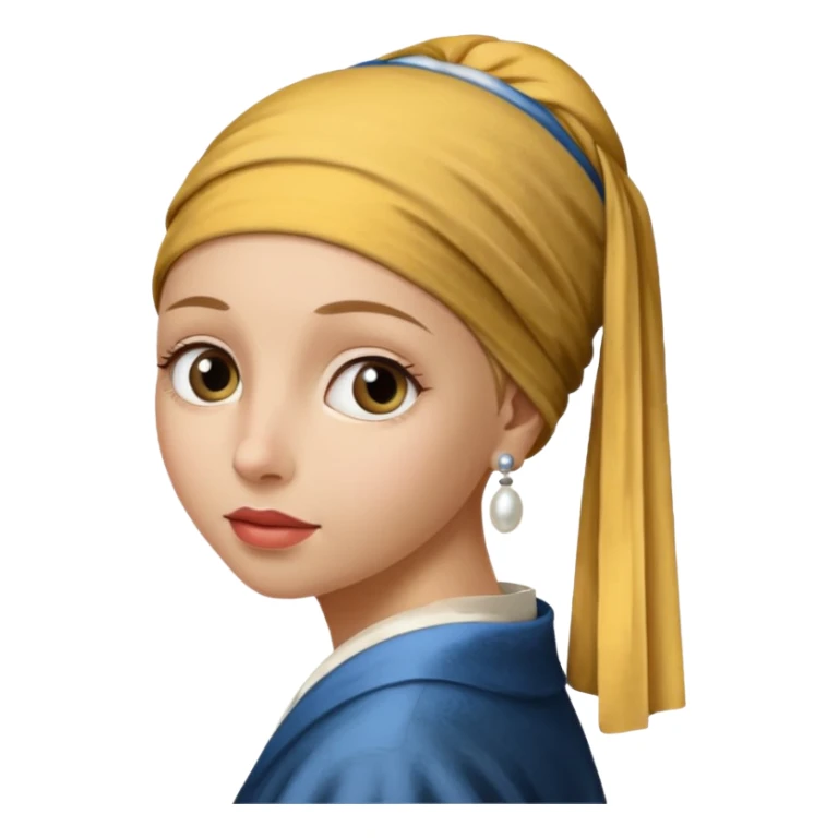 Girl with a Pearl Earring painting sticker