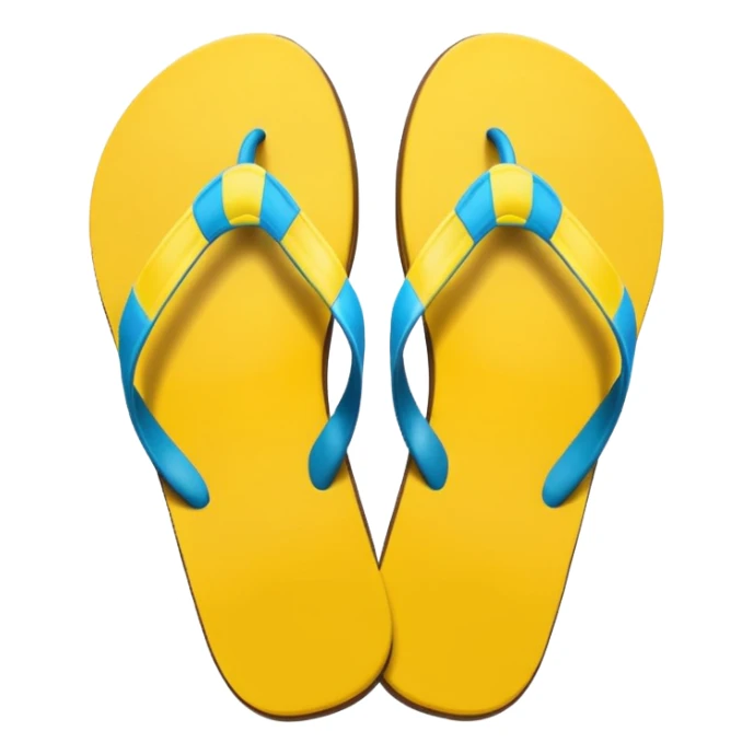 summer-themed emoji of a flip flop sticker