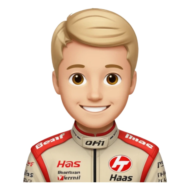 The Formula 1 Driver Oliver Bearman in Haas F1 Suit sticker