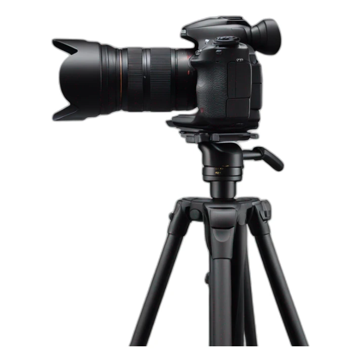 Sony camera on heavy-duty tripod sticker