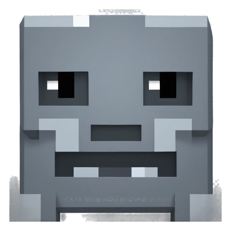 minecraft gray creeper of bedrock sticker