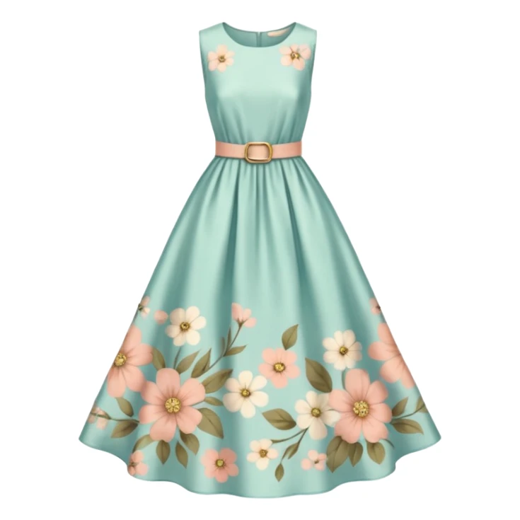 Cottagecore style  vintage material dress sticker