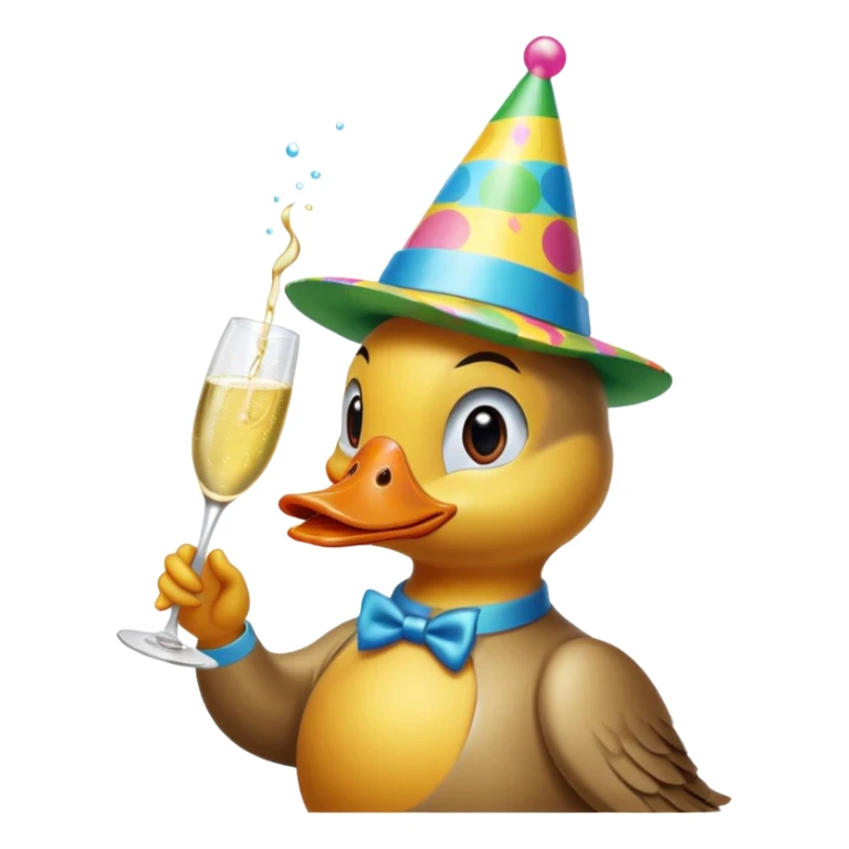 Party duck  sticker