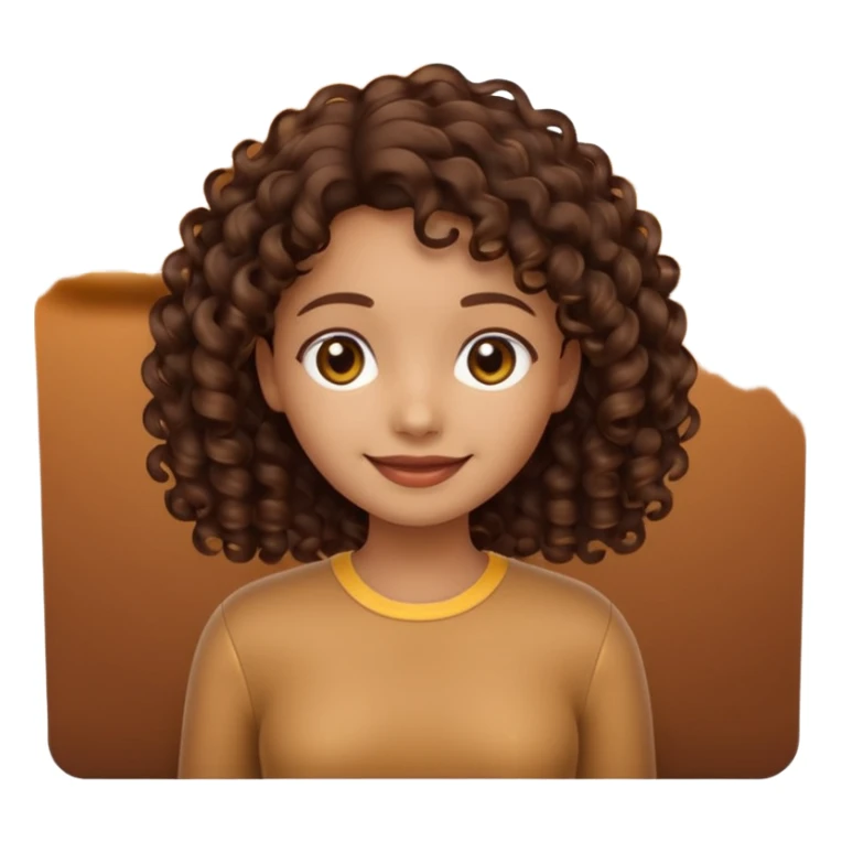 A **simple emoji-style icon** of a **black black black transparent plastic folder**, sleek and minimal, with **rounded corners**, subtle translucency, soft shading, and a **small illustrated logo of a canela-skinned girl with natural curly hair and a warm smile**, simplified and icon-like.
 sticker