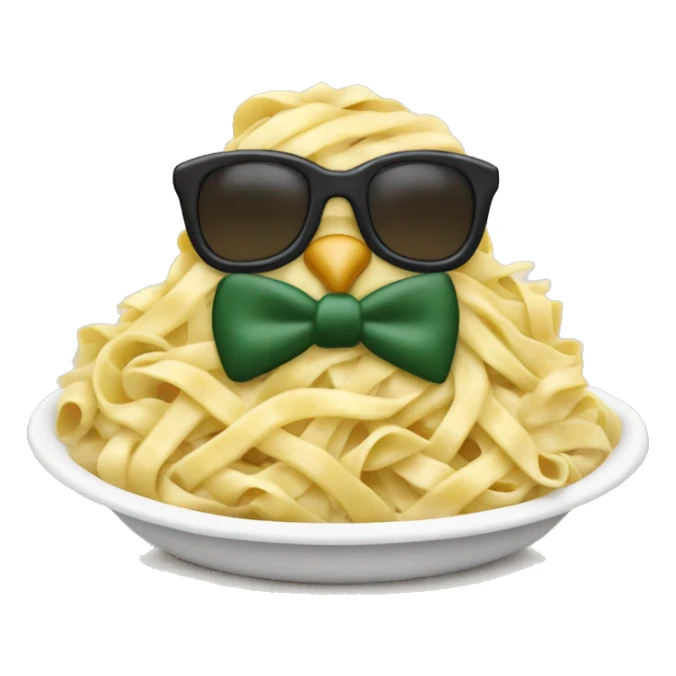 Chicken Alfredo with bow tie noodles sticker