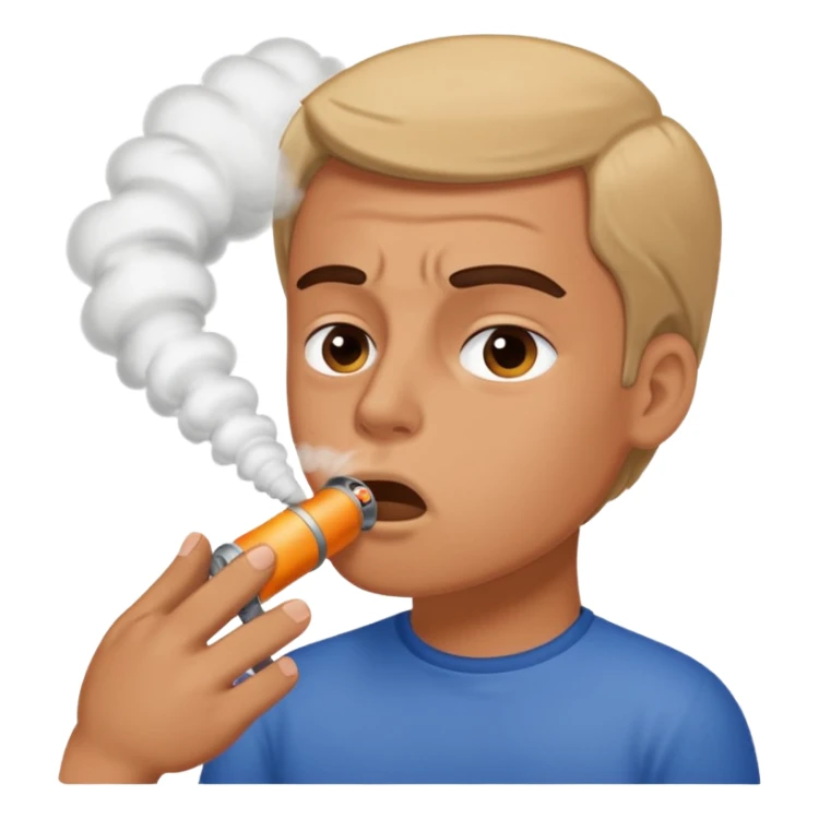 A nose that inhales exhaust fumes with power sticker