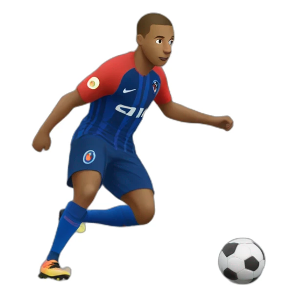 Mbappe qui fait un câlin a ronaldi sticker