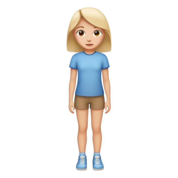 full body girl sticker