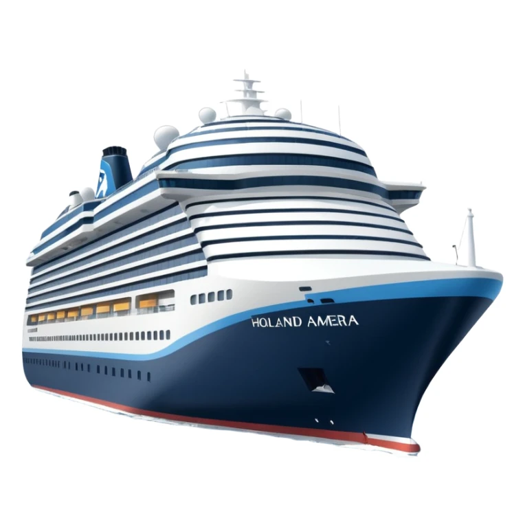 holland america cruise ship in rotterdam sticker