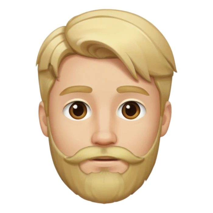 young man with blonde hair and neat medium beard sticker