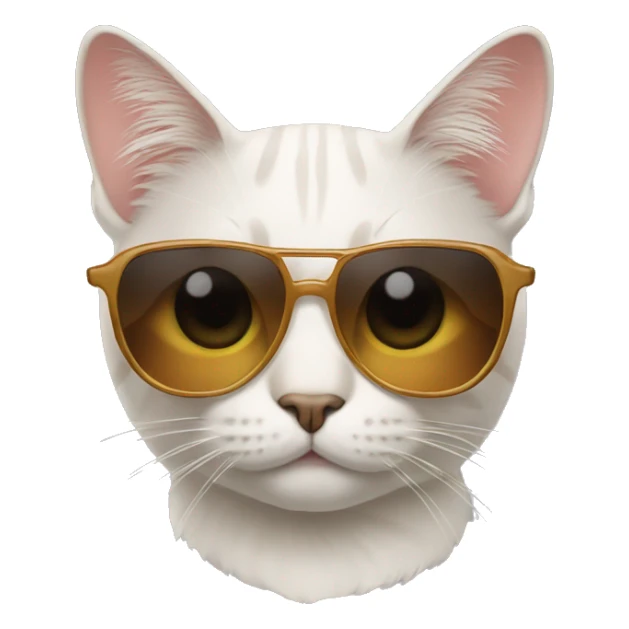 Cat with sunglasses sticker