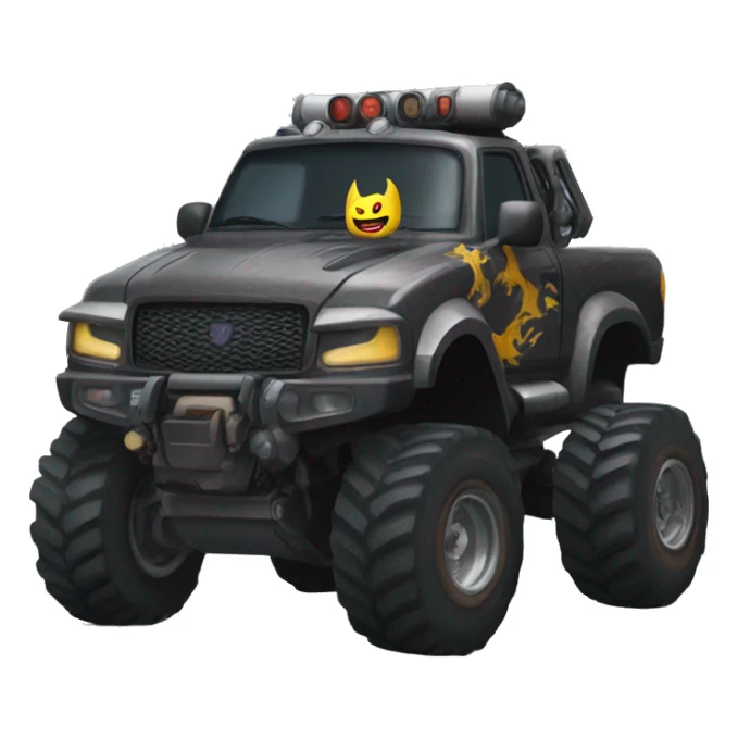 Batgirls monster hunter truck  sticker