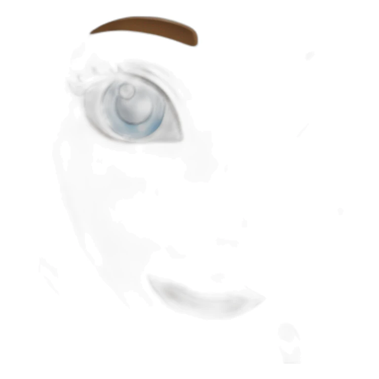 Blue eye girl sending kisses sticker