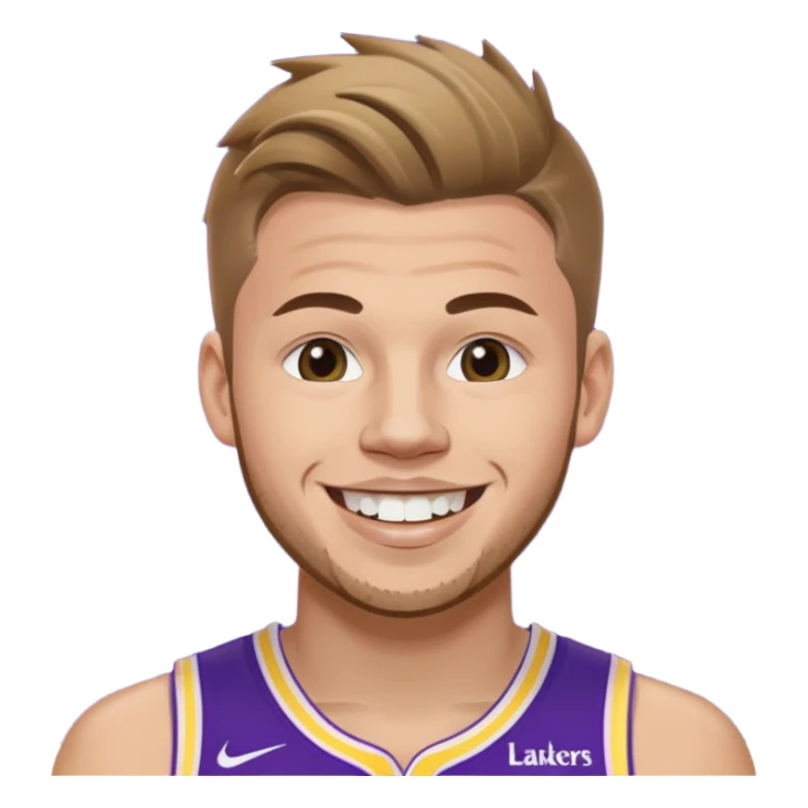Luka Doncic LA Lakers shirt 77 sticker