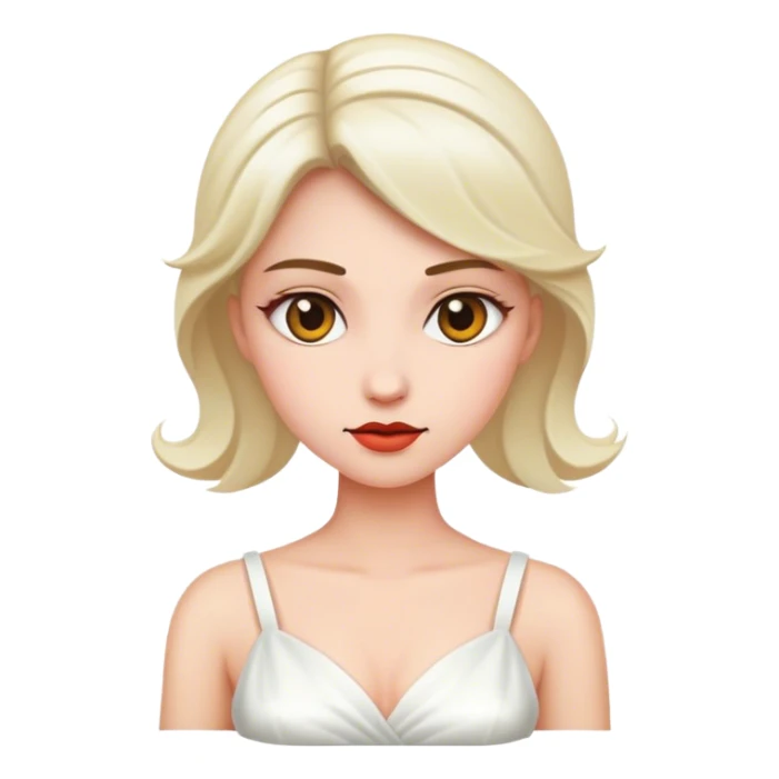 white dress sticker
