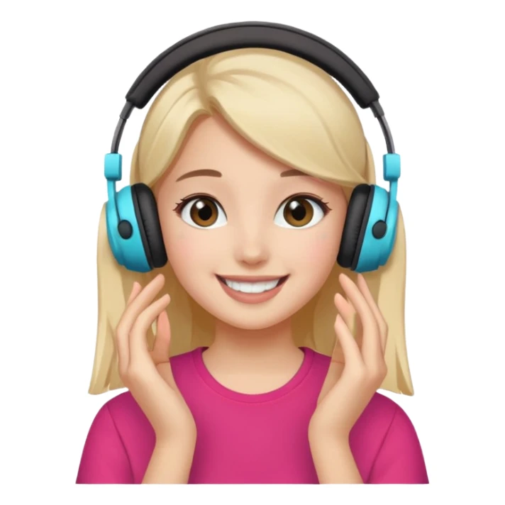 Girl filming TikTok content  sticker