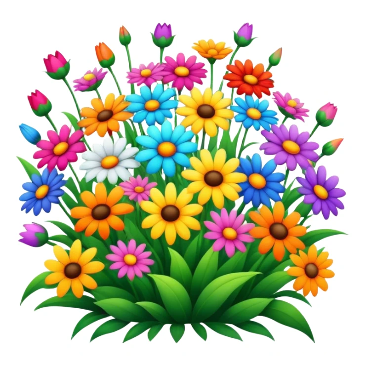 many flowers and energy  sticker