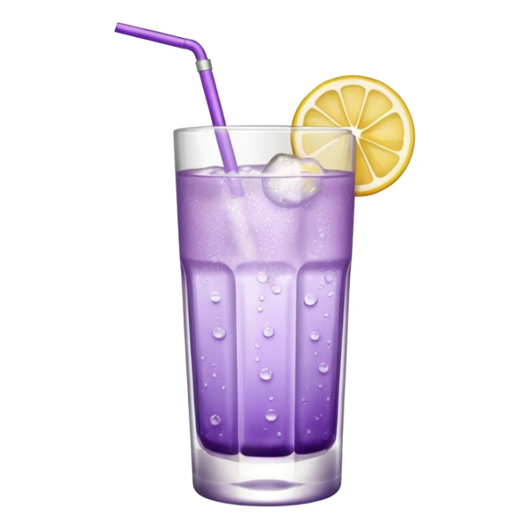 Cocktail light purple with high glass sticker