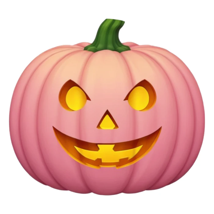 Halloween pumpkin pastel pink sticker