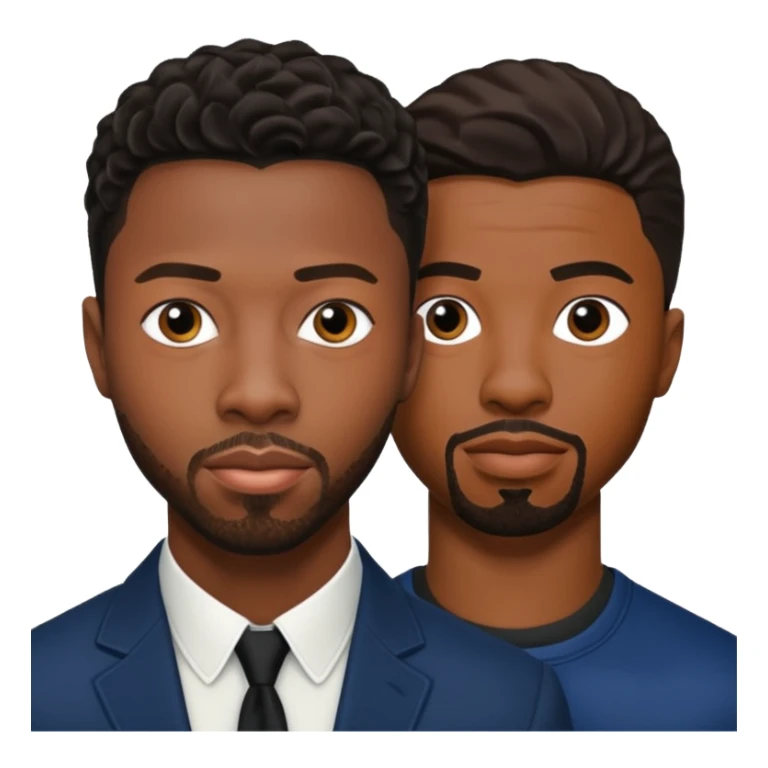 Chadwick boseman and Michael b Jordan together sticker