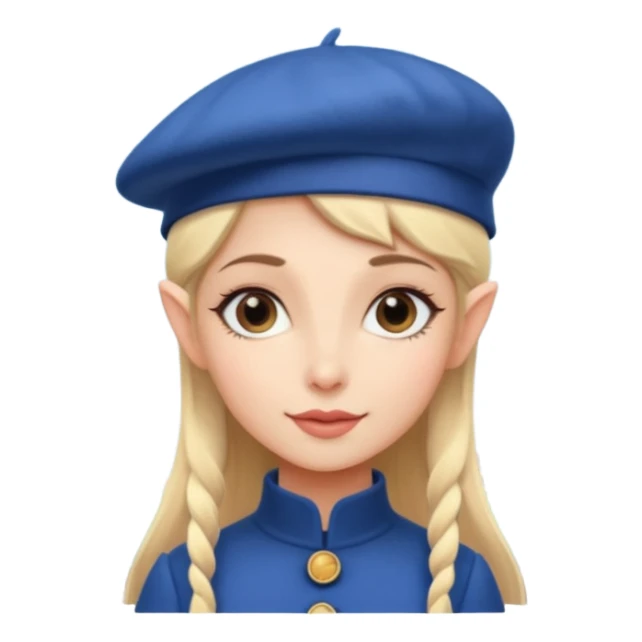 girl in paris near the elf tower iOS 18 sticker