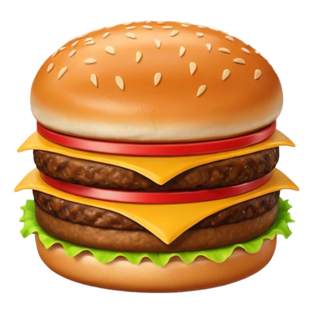mcdonalds burger single patty sticker