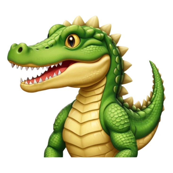 Blonde crocodile sticker