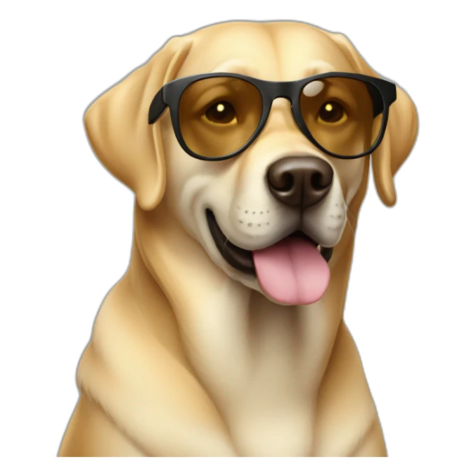 cool labrador sunglasses sticker