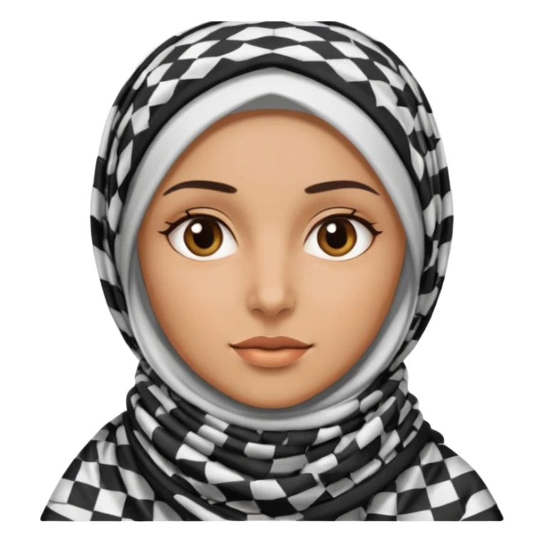 Woman in Keffiyeh sticker