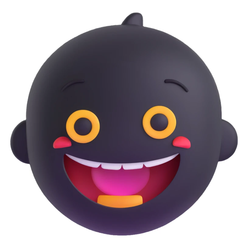 cheerful expression sticker