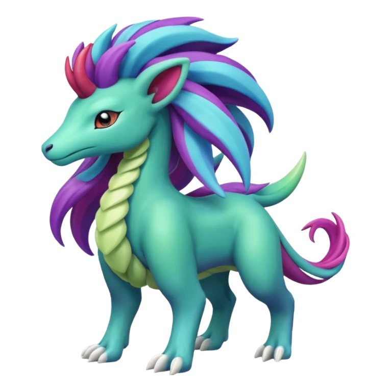 Suicune-Meganium-fusion (full body) sticker