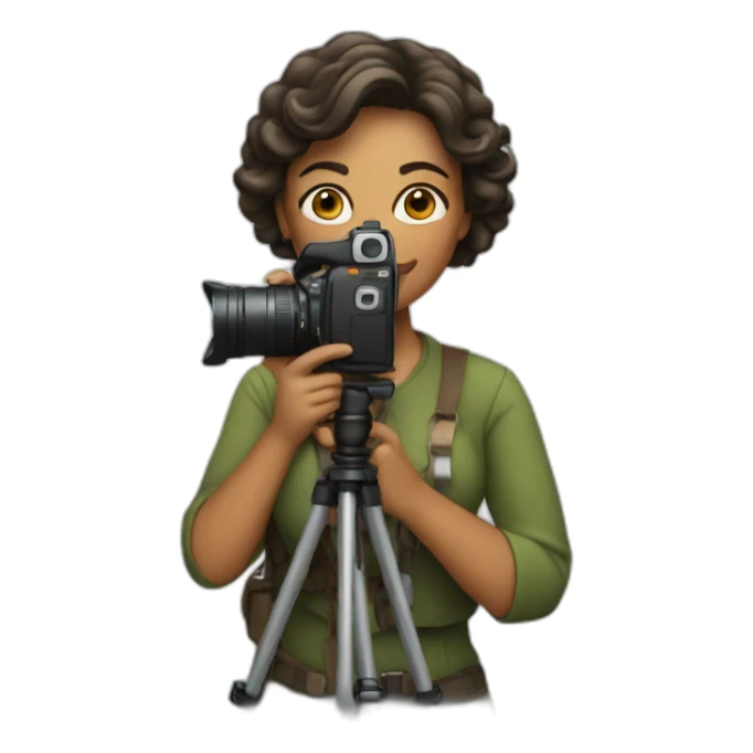 filmmaker woman with camera sticker