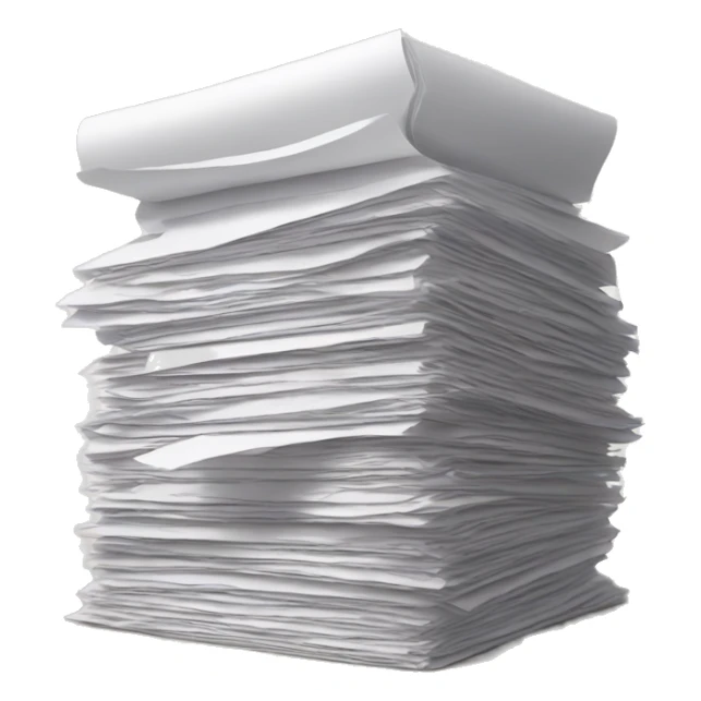 Pile of papers sticker