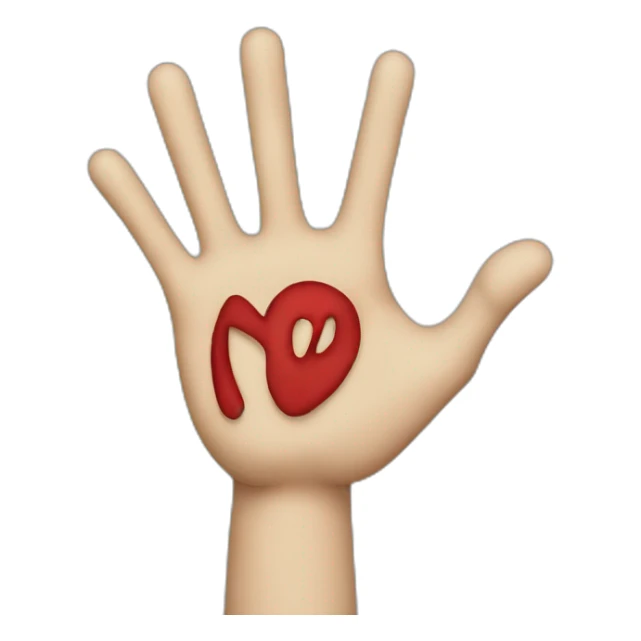 Santa hands as X to say no sticker