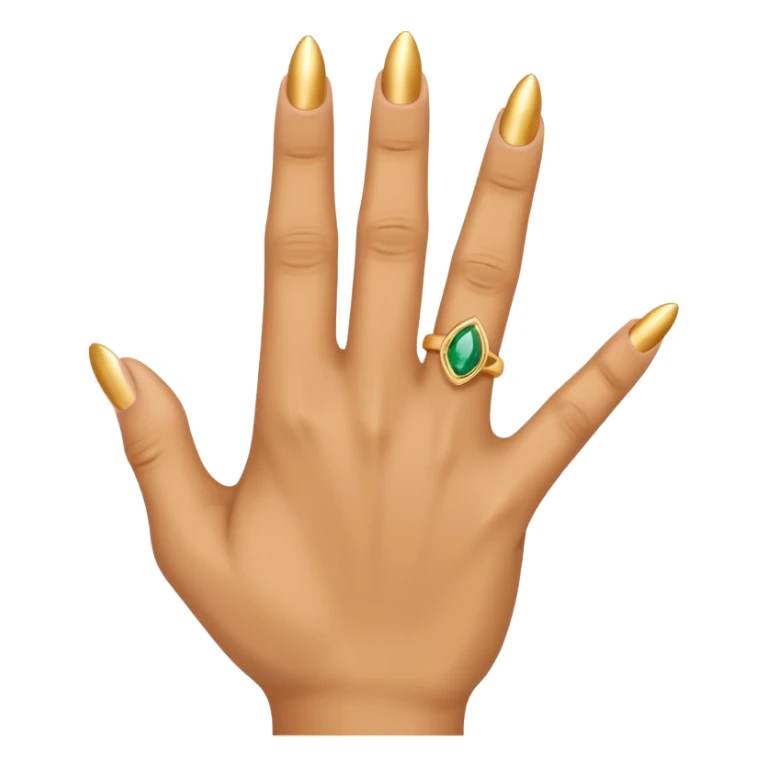 Middle finger with ring on it sticker