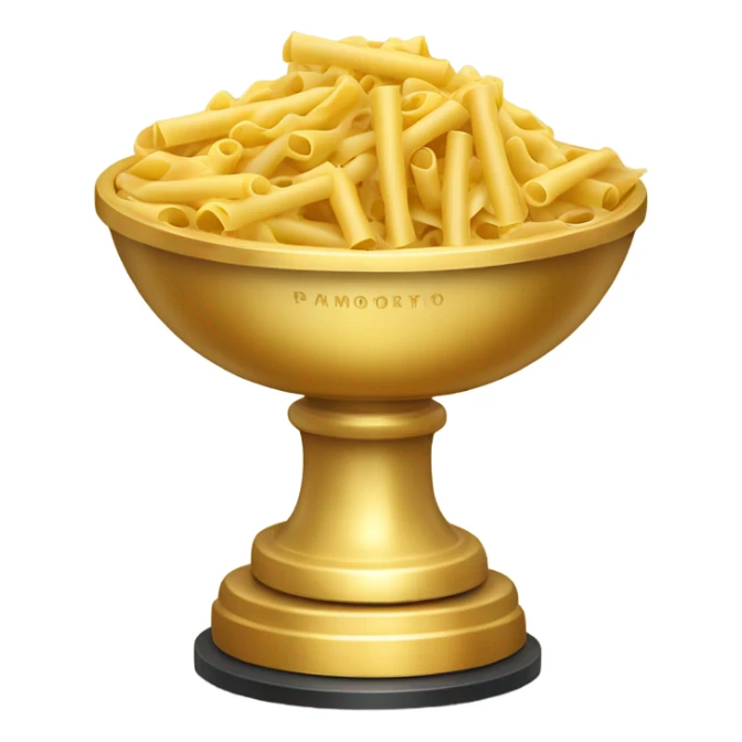 Bowl of Macaroni Golden Trophy sticker