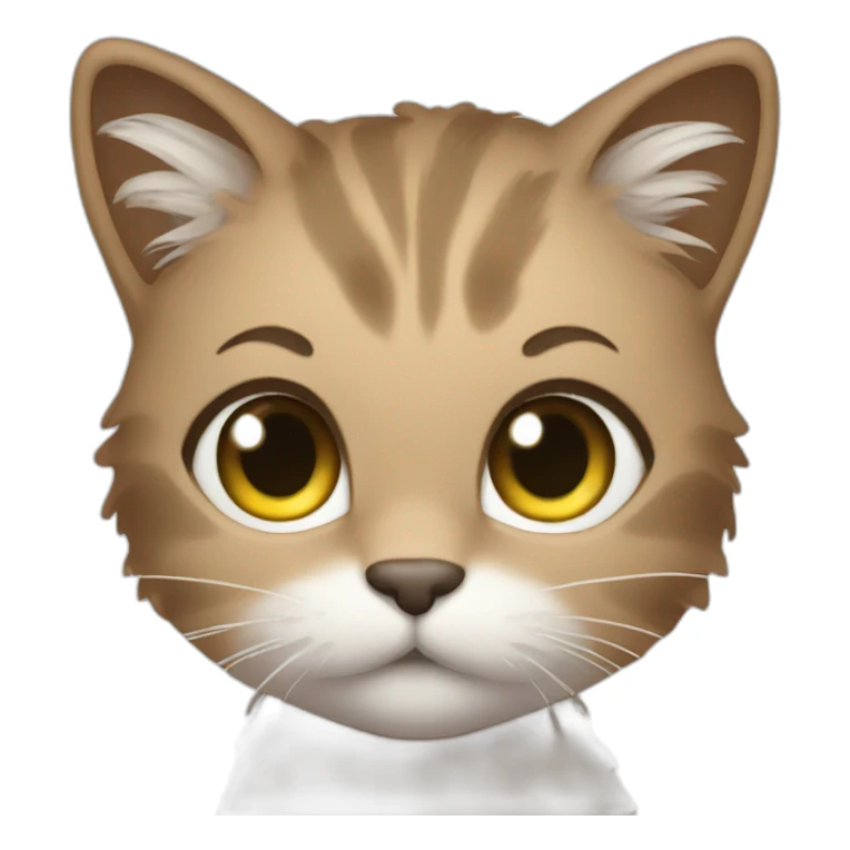 Kitty with hair towel  sticker