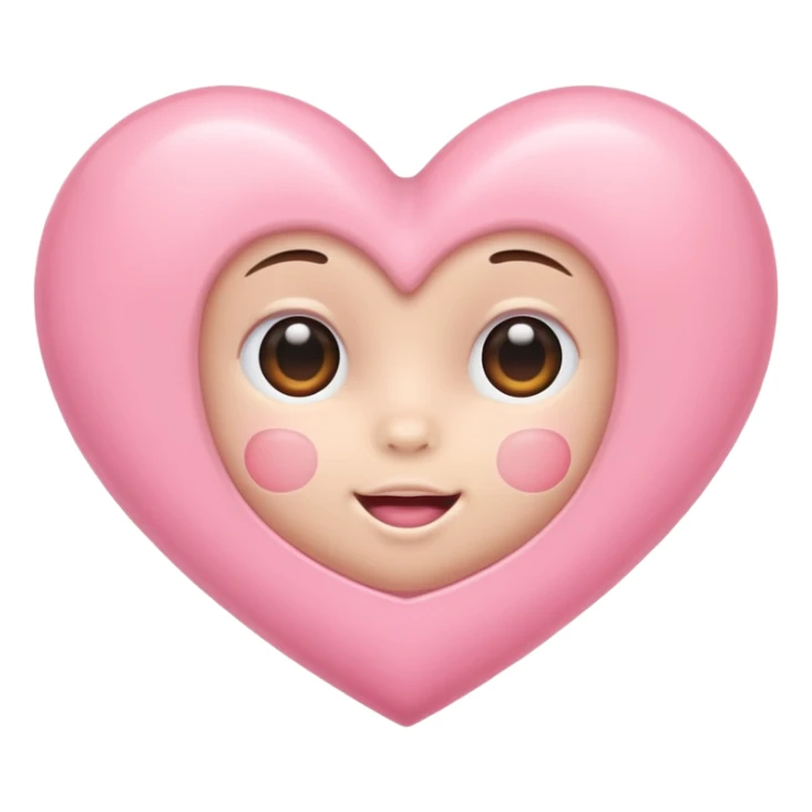 Baby pink heart  sticker