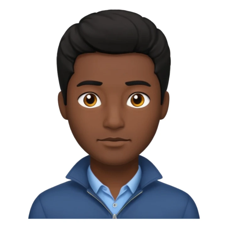 coily hair mens image sticker