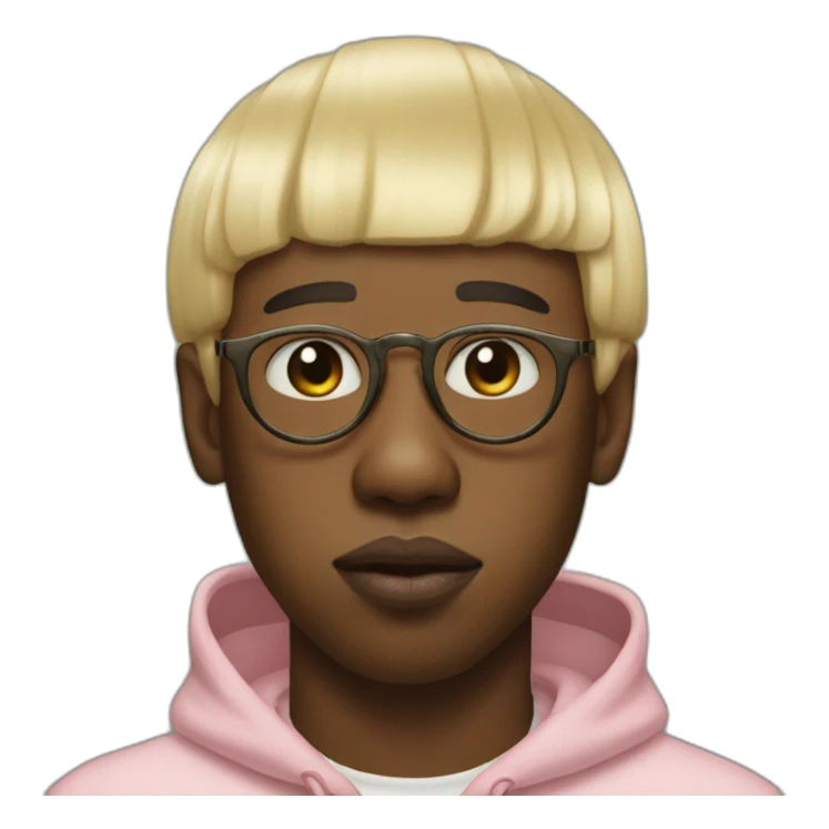 tyler the creator IGOR with blond straight hair sticker