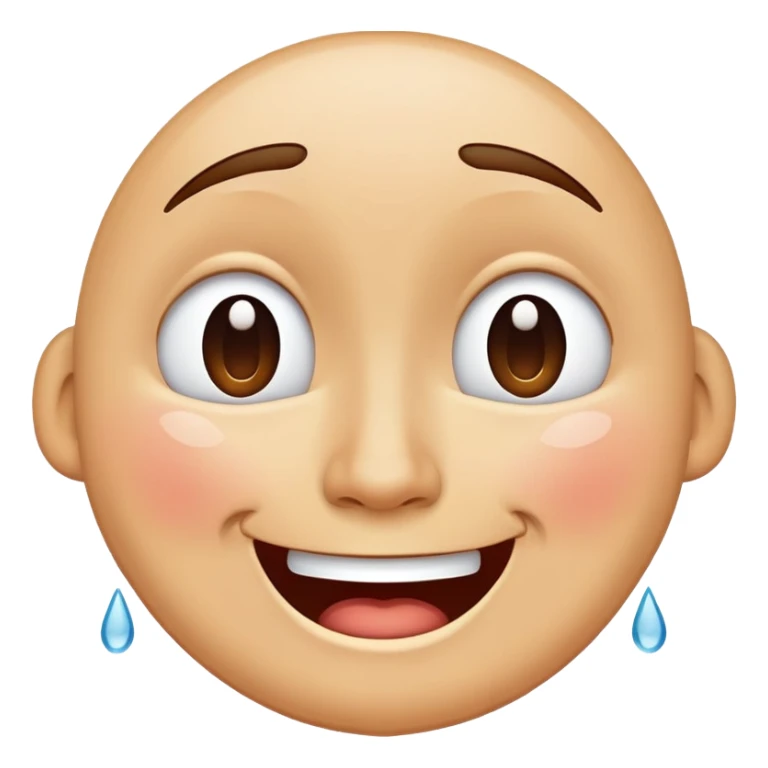 face with tears of joy, happy crying face sticker