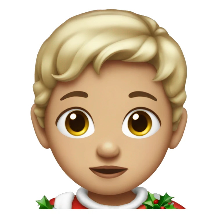 Baby in Christmas spirit sticker