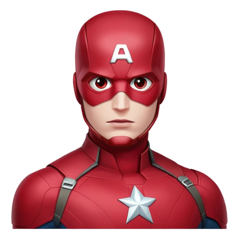 vision marvel body with red face from captain america: civil war sticker