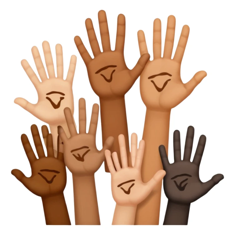 Make 7 hands each having names and the names are Oliver Aiden Ezra daddy mommy Amaya and ronin sticker