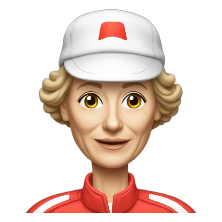 mama lauda - mom from miki lauda the f1 racer sticker